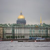 Вид на Зимний дворец и Исаакиевский собор со стороны Троицкого моста :: Иван Литвинов Вид на Зимний дворец и Исаакиевский собор со стороны Троицкого моста :: Иван Литвинов
