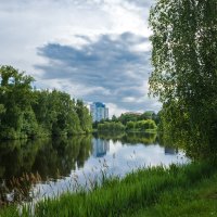 Лето на городском озере :: Александр Синдерёв