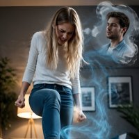 Девушка топчет свои чувства :: Ольга Зубарева Девушка топчет свои чувства :: Ольга Зубарева