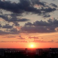 закат. Подольск, вид с 17 этажа :: Артём Евтюхов