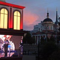 Вечерняя Москва. Театральный бульвар. :: Галина Вечерняя Москва. Театральный бульвар. :: Галина