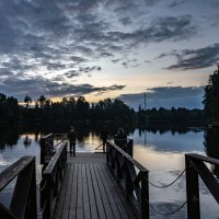 Вечер на озере Лайдака :: Борис Генкин