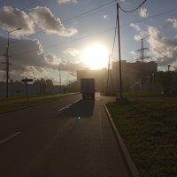Пыль в городе, когда сносят дома