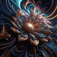 фрактальный цветок. :: Mila 