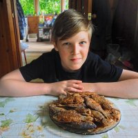 Внук и караси