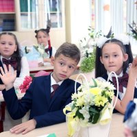 1 сентября классный час в 3-м А гимназии в Долгопрудном :: Михаил Бибичков