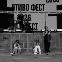 Перед выступлением.