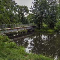На пруду. Мосток через речку Черную