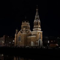 Ночной Питер. Храм Воскресения Христова у Варшавского вокзала