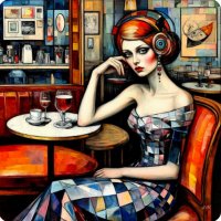 в кафе. :: Mila 