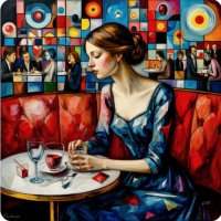в кафе. :: Mila 