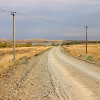 Дорога в степи :: Галина Ильясова Дорога в степи :: Галина Ильясова