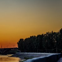 Иркутск. Набережная. Закат