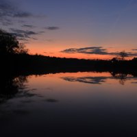 Закат на Каменском пруду.