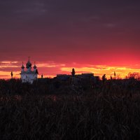 На закате