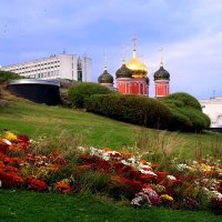 Волны цветения в Зарядье. :: Татьяна Помогалова Волны цветения в Зарядье. :: Татьяна Помогалова