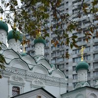 Купола церкви Симеона Столпника на Поварской :: Олег 4618 Шутченко Купола церкви Симеона Столпника на Поварской :: Олег 4618 Шутченко