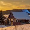 Зимний вечер в сибирской деревне... :: Алексей Мезенцев