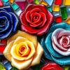 Мозаика из стекла. Стеклянные цветы и узоры...(4) :: Игорь Питерский