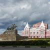 Самара. Памятник В.И.Чапаеву, Драмтеатр и Колокольня Иверского монастыря :: Олег Манаенков