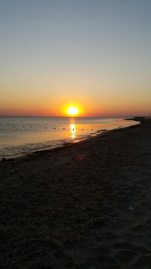 Закат на море