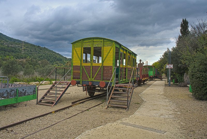 Железнодорожный музей Поезд в долине Кирьят Харошат Вальруй. Под Кирьят-Тивоном 2025г